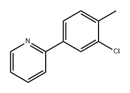Pyridine, 2-(3-chloro-4-methylphenyl)- 结构式