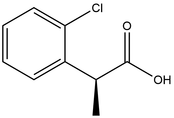 (S)-2-(2-氯苯基)丙酸 结构式