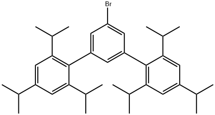 1,1':3',1''-Terphenyl, 5'-bromo-2,2'',4,4'',6,6''-hexakis(1-methylethyl)- 结构式