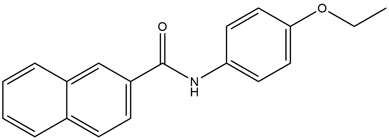 N-(4-Ethoxyphenyl)-2-naphthalenecarboxamide 结构式