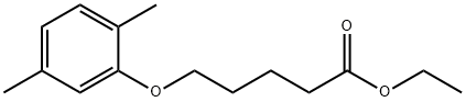 5-(2,5-二甲基苯氧基)戊酸乙酯 结构式