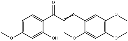 2'-HYDROXY-2,4,5,4'-TETRAMETHOXYCHALCONE 结构式