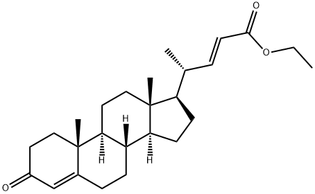Chola-4,22-dien-24-oic acid, 3-oxo-, ethyl ester, (22E)- 结构式