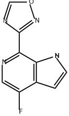 1H-Pyrrolo[2,3-c]pyridine, 4-fluoro-7-(1,2,4-oxadiazol-3-yl)- 结构式