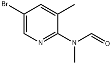FORMAMIDE, N-(5-BROMO-3-METHYL-2-PYRIDINYL)-N-METHYL- 结构式