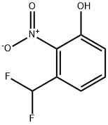 3-(二氟甲基)-2-硝基苯酚 结构式