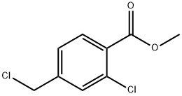 2-氯-4-(氯甲基)苯甲酸甲酯 结构式