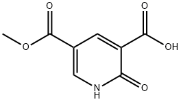 5-(甲氧羰基)-2-氧代-1,2-二氢吡啶-3-羧酸 结构式