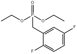 (2,5-二氟苄基)磷酸二乙酯 结构式