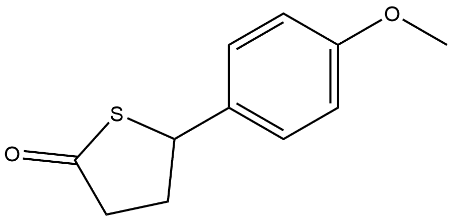 2(3H)-Thiophenone, dihydro-5-(4-methoxyphenyl)- 结构式