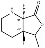 Furo[3,4-b]pyridin-7(2H)-one, hexahydro-5-methyl-, (4aR,7aR)-rel- (9CI) 结构式