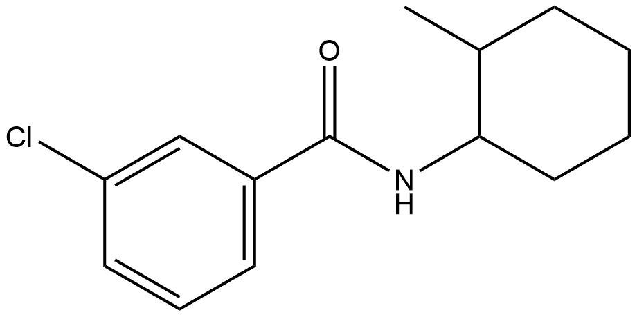 3-Chloro-N-(2-methylcyclohexyl)benzamide 结构式