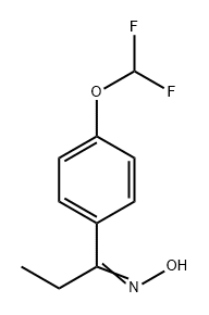 1-Propanone, 1-[4-(difluoromethoxy)phenyl]-, oxime 结构式