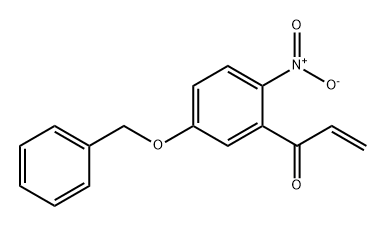 2-Propen-1-one, 1-[2-nitro-5-(phenylmethoxy)phenyl]- 结构式