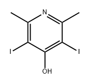 4-Pyridinol, 3,5-diiodo-2,6-dimethyl- 结构式