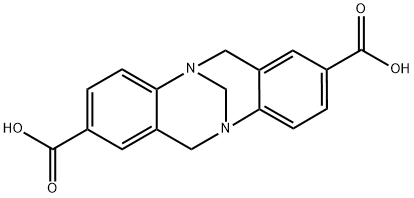 6H,12H-5,11-METHANODIBENZO[B,F][1,5]DIAZOCINE-2,8-DICARBOXYLIC ACID 结构式