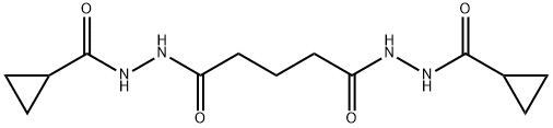 N'1,N'5-bis(cyclopropylcarbonyl)pentanedihydrazide 结构式