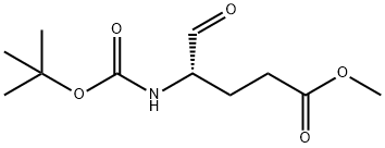 (S)-4-((叔丁氧基羰基)氨基)-5-氧代戊酸甲酯 结构式