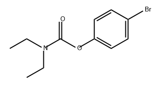 Carbamic acid, N,N-diethyl-, 4-bromophenyl ester 结构式