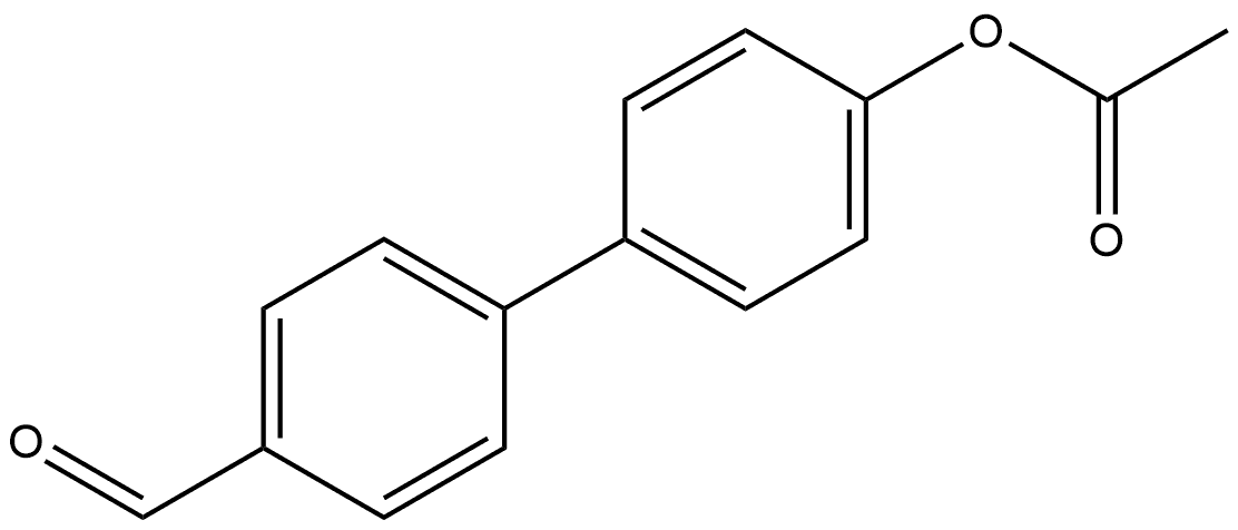 4'-(Acetyloxy)[1,1'-biphenyl]-4-carboxaldehyde 结构式