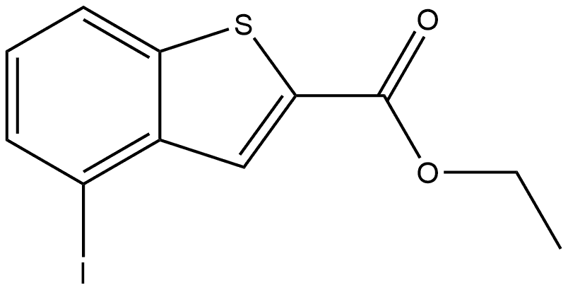 Ethyl 4-iodobenzo[b]thiophene-2-carboxylate 结构式