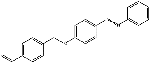 1-[4-[(4-乙烯基苯基)甲氧基]苯基]-2-苯基偶氮化合物 结构式