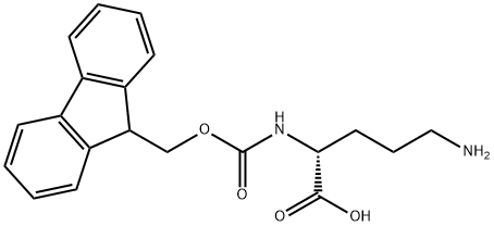 N2-Fmoc-D-ornithine 结构式