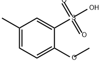 2-甲氧基-5-甲基-苯磺酸 结构式