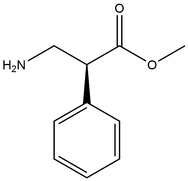 Benzeneacetic acid, α-(aminomethyl)-, methyl ester, (αS)- 结构式