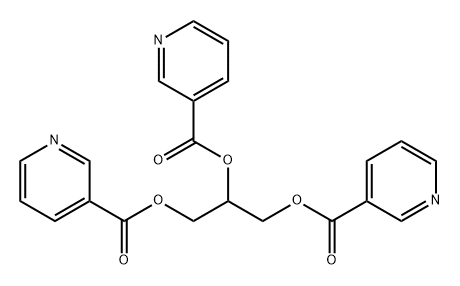 3-Pyridinecarboxylic acid, 1,2,3-propanetriyl ester (9CI) 结构式