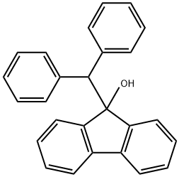 9H-Fluoren-9-ol, 9-(diphenylmethyl)- 结构式