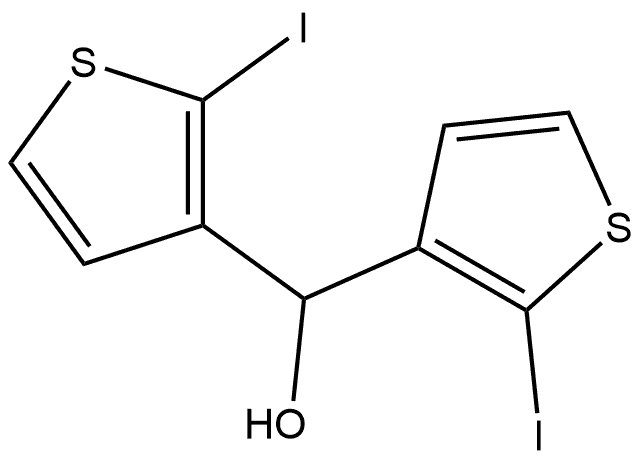 3-Thiophenemethanol, 2-iodo-α-(2-iodo-3-thienyl)- 结构式