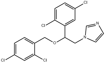 1-(2-((2,4-二氯苄基)氧基)-2-(2,5-二氯苯基)乙基)-1H-咪唑 结构式