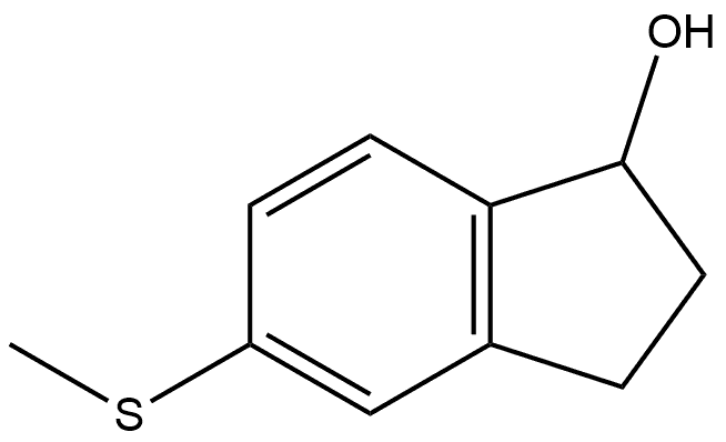 5-(methylthio)-2,3-dihydro-1H-inden-1-ol 结构式