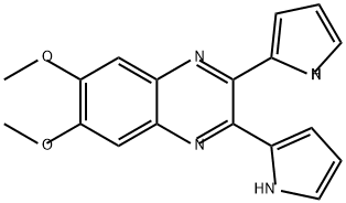 Quinoxaline, 6,7-dimethoxy-2,3-di-1H-pyrrol-2-yl- 结构式