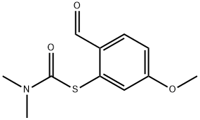 Carbamothioic acid, N,N-dimethyl-, S-(2-formyl-5-methoxyphenyl) ester 结构式