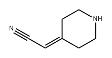 2-(哌啶-4-亚基)乙腈 结构式