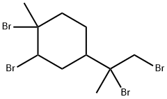 1,2-DIBROMO-4-(1,2-DIBROMOPROPAN-2-YL)-1-METHYLCYCLOHEXANE 结构式