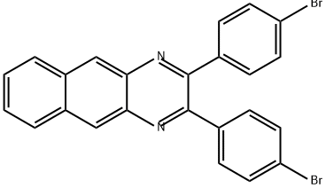 Benzo[g]quinoxaline, 2,3-bis(4-bromophenyl)- 结构式