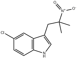 1H-Indole, 5-chloro-3-(2-methyl-2-nitropropyl)- 结构式