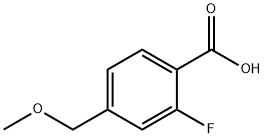 2-氟-4-(甲氧基甲基)苯甲酸 结构式