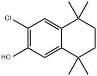 3-氯-5,5,8,8-四甲基-5,6,7,8-四氢萘-2-醇 结构式