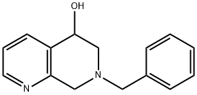 1,7-Naphthyridin-5-ol, 5,6,7,8-tetrahydro-7-(phenylmethyl)- 结构式