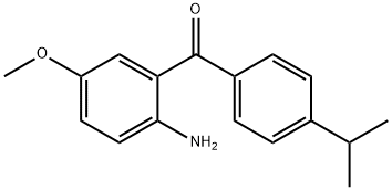 Methanone, (2-amino-5-methoxyphenyl)[4-(1-methylethyl)phenyl]- 结构式