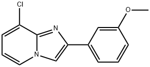 8-氯-2-(3-甲氧基苯基)咪唑并[1,2-A]吡啶 结构式