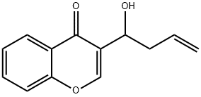 3-(1-Hydroxybut-3-en-1-yl)-4H-chromen-4-one 结构式