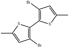 2,2'-Bithiophene, 3,3'-dibromo-5,5'-dimethyl- 结构式