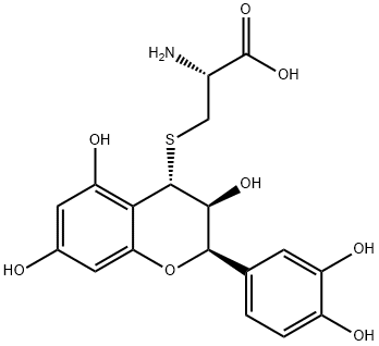 4Β-(S-半胱氨酸)-表儿茶素 结构式
