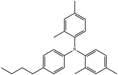 BENZENAMINE, N-(4-BUTYLPHENYL)-N-(2,4-DIMETHYLPHENYL)-2,4-DIMETHYL- 结构式