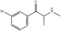 1-Propanone, 1-(3-bromophenyl)-2-(methylamino)- 结构式